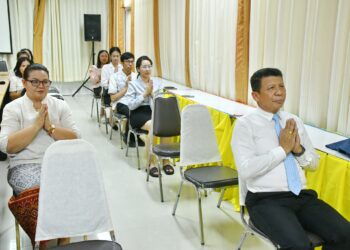 กิจกรรมสวดมนต์ทำวัตรเย็น นั่งสมาธิ ประจำวันพฤหัสบดีที่ 6 มีนาคม 2568