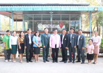 ออกตรวจเยี่ยมโรงเรียนให้กำลังใจผู้บริหารสถานศึกษา ครู และนักเรียน โรงเรียนบ้านหนองหญ้าขาว อ.คง จ.นครราชสีมา