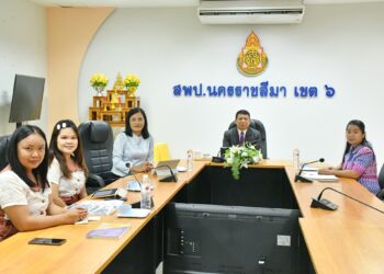 สพป.นครราชสีมา เขต 6 เข้าร่วมการประชุม สพฐ.KICK OFF สิ่งแวดล้อมศึกษาเพื่อการพัฒนาที่ยั่งยืน ผ่านระบบออนไลน์ Zoom meeting