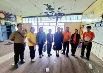 ออกตรวจสอบสถานที่โรงเรียนประสบภัยกรณีประสบเหตุอัคคีภัย ณ โรงเรียนบ้านกุดปลาฉลาดหนองปรือ