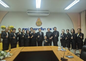 ต้อนรับคณะอาจารย์จากมหาวิทยาลัยปทุมธานี ในการมานิเทศติดตามการฝึกประสบการณ์ของนักศึกษาปริญญาโท