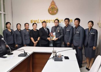 ต้อนรับ รศ.จตุรงค์ ธนสีลังกูร อาจารย์จากภาควิชาบริหารการศึกษา จากมหาวิทยาลัยราชภัฎนครราชสีมา ในการมานิเทศติดตามการฝึกประสบการณ์ของนักศึกษาปริญญาโท